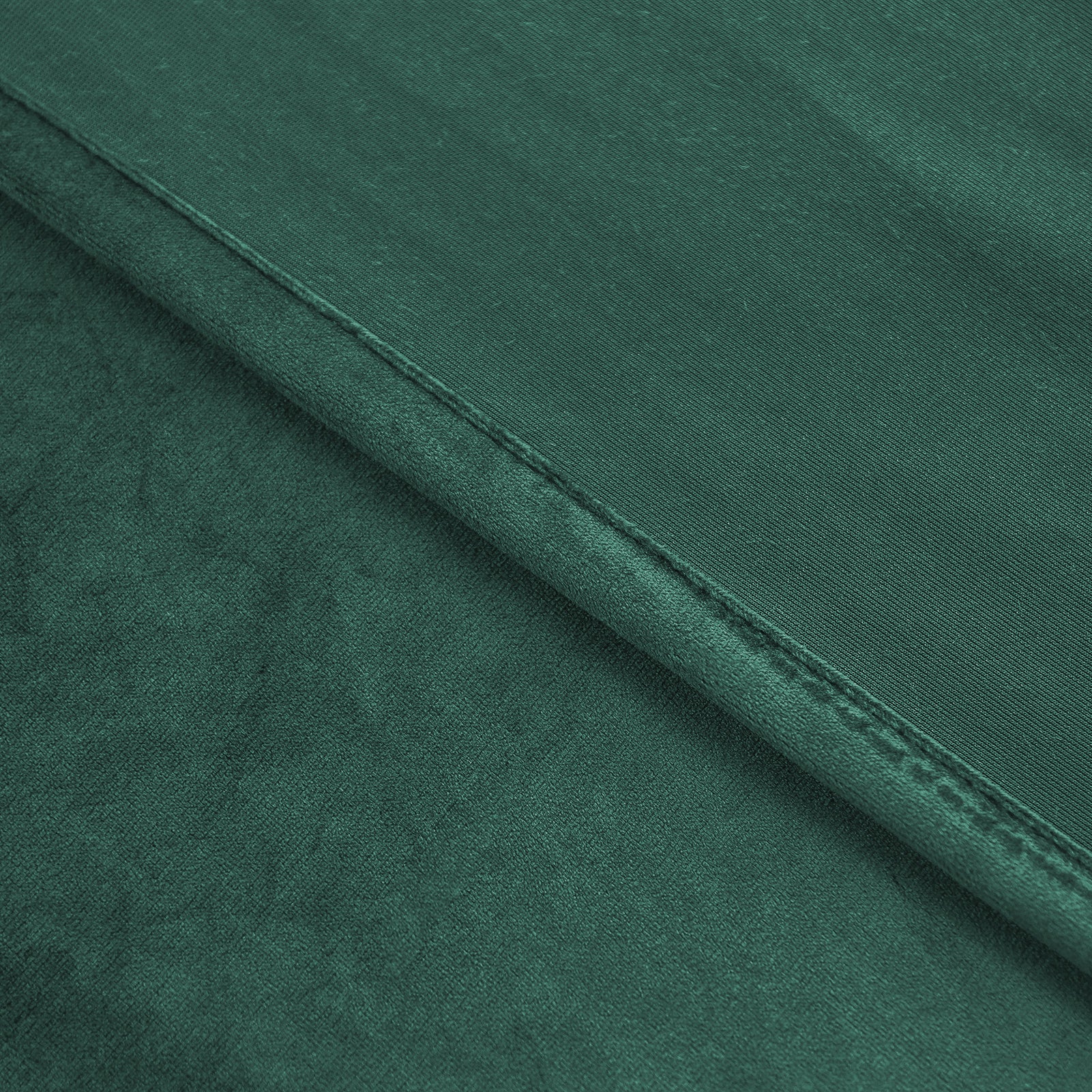 Grommet Velvet Curtains 52" W x 84" L, Dark Green