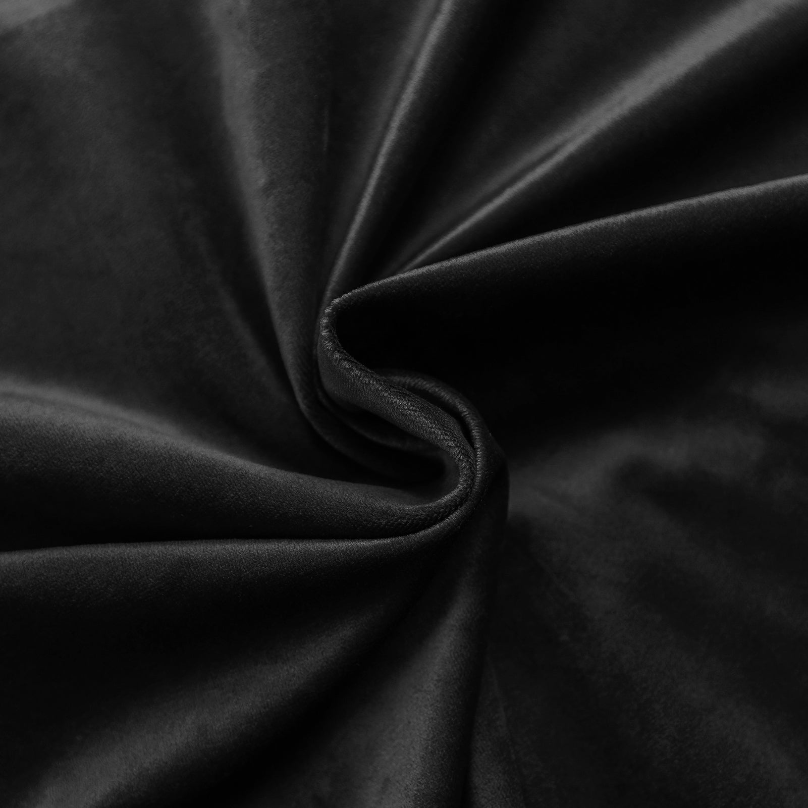 Rod Pocket Velvet Curtains 52" W x 84" L, Black