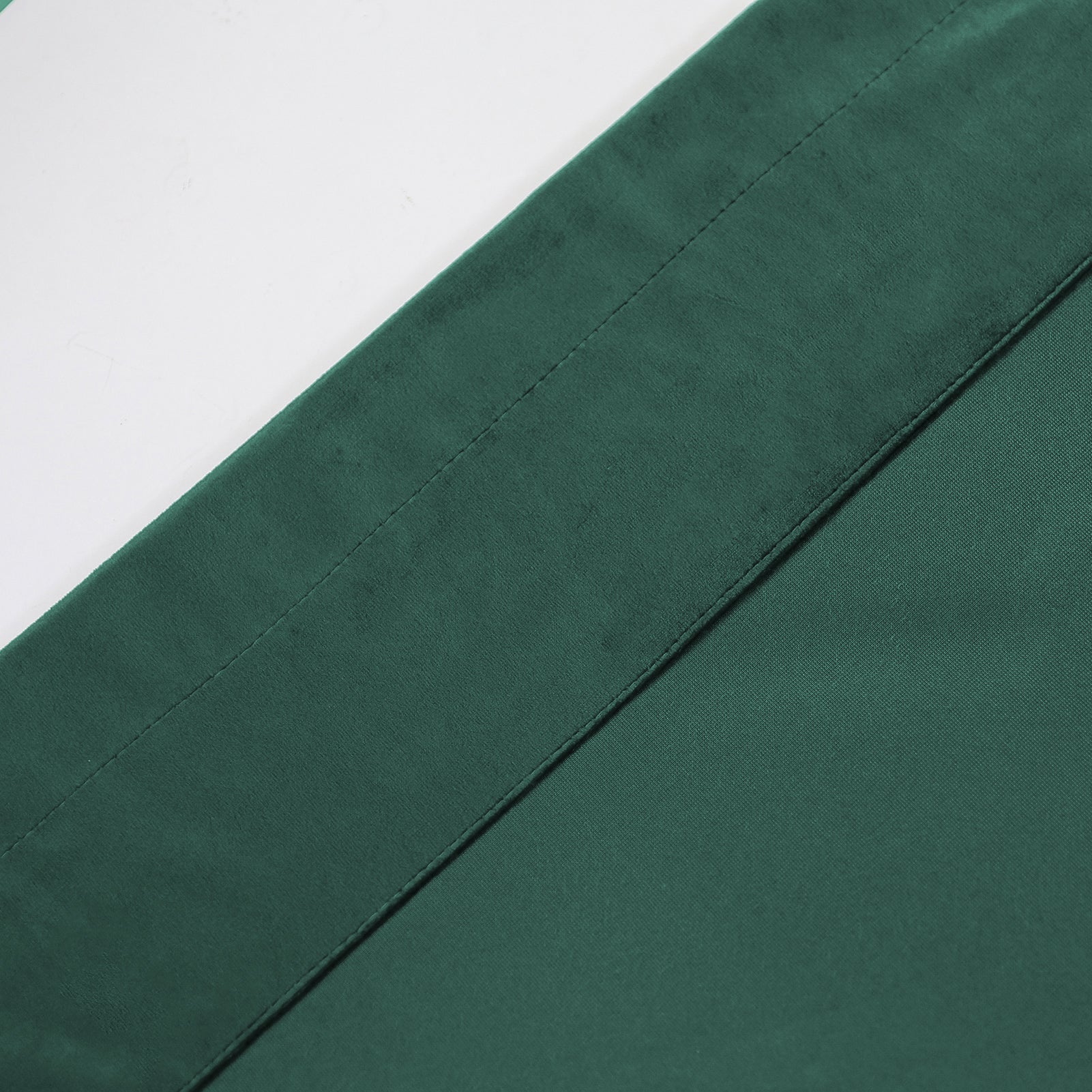 Grommet Velvet Curtains 52" W x 84" L, Dark Green