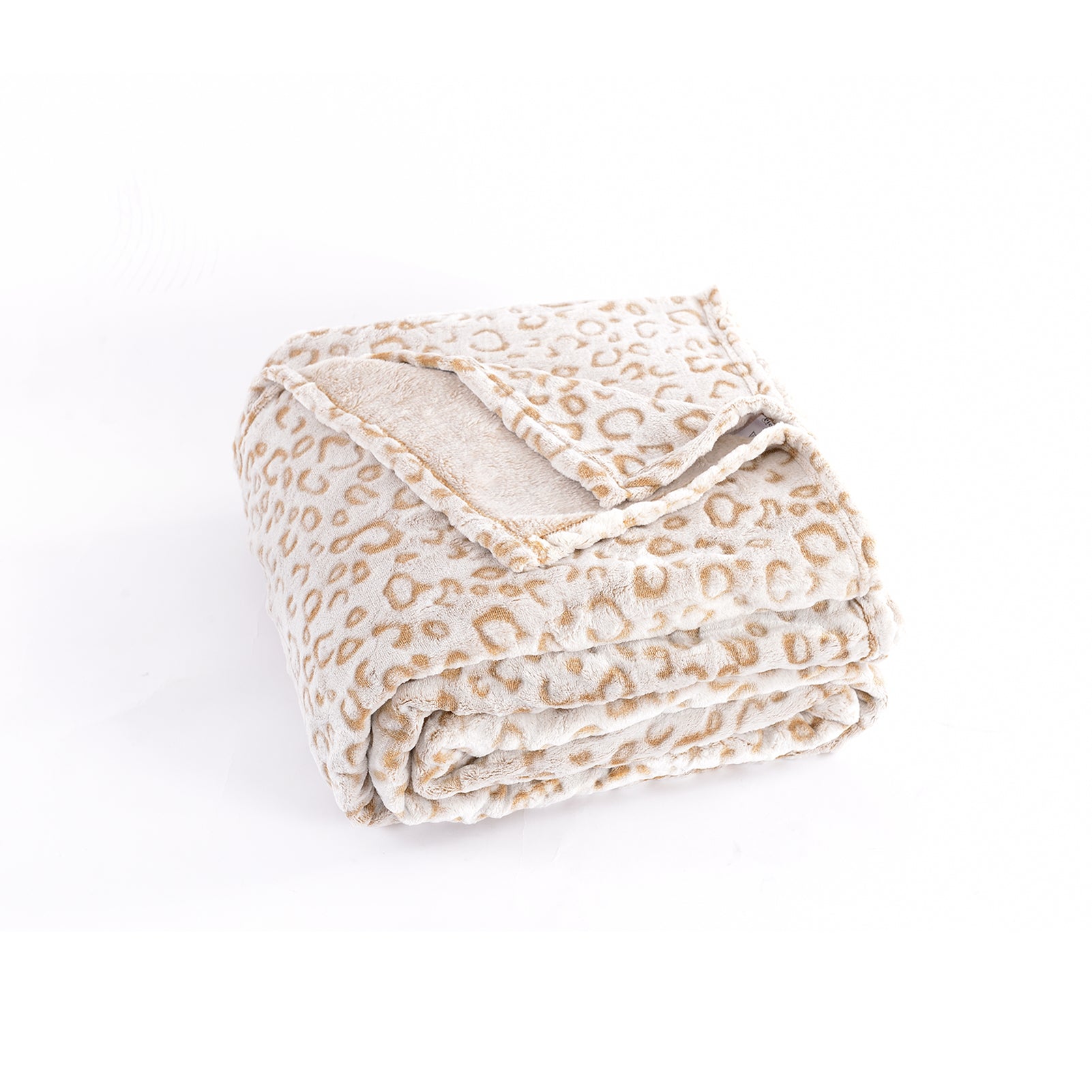 Leopard Throw Blanket, Brown, 50 x 60 inches