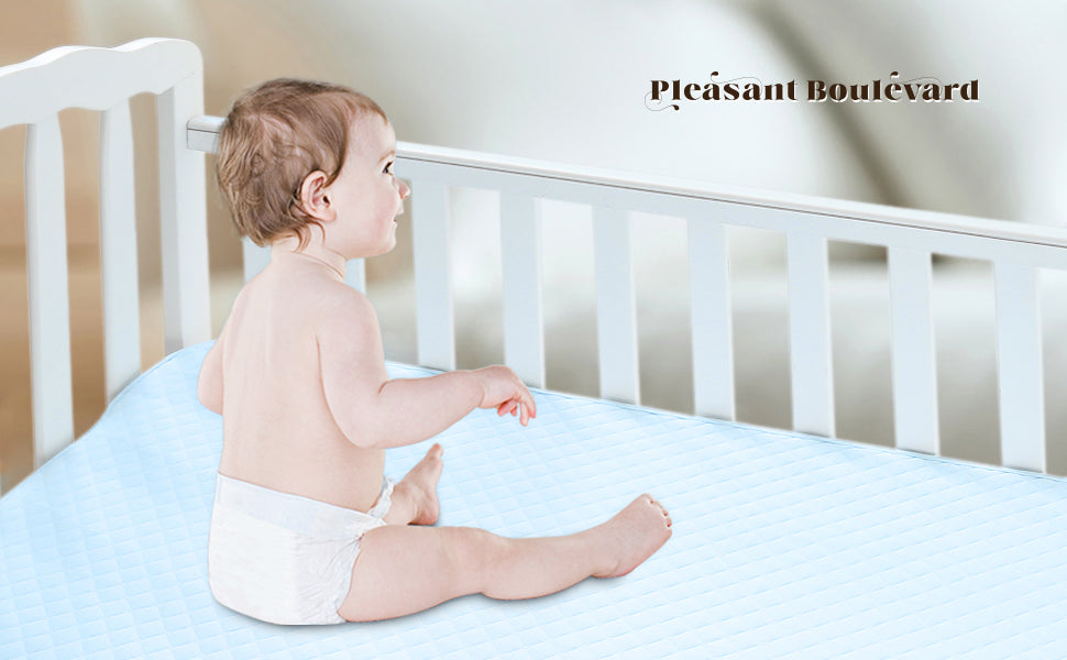 Portable Waterproof Baby Changing Pad Liner 27x13in (Blue, 3 Count)