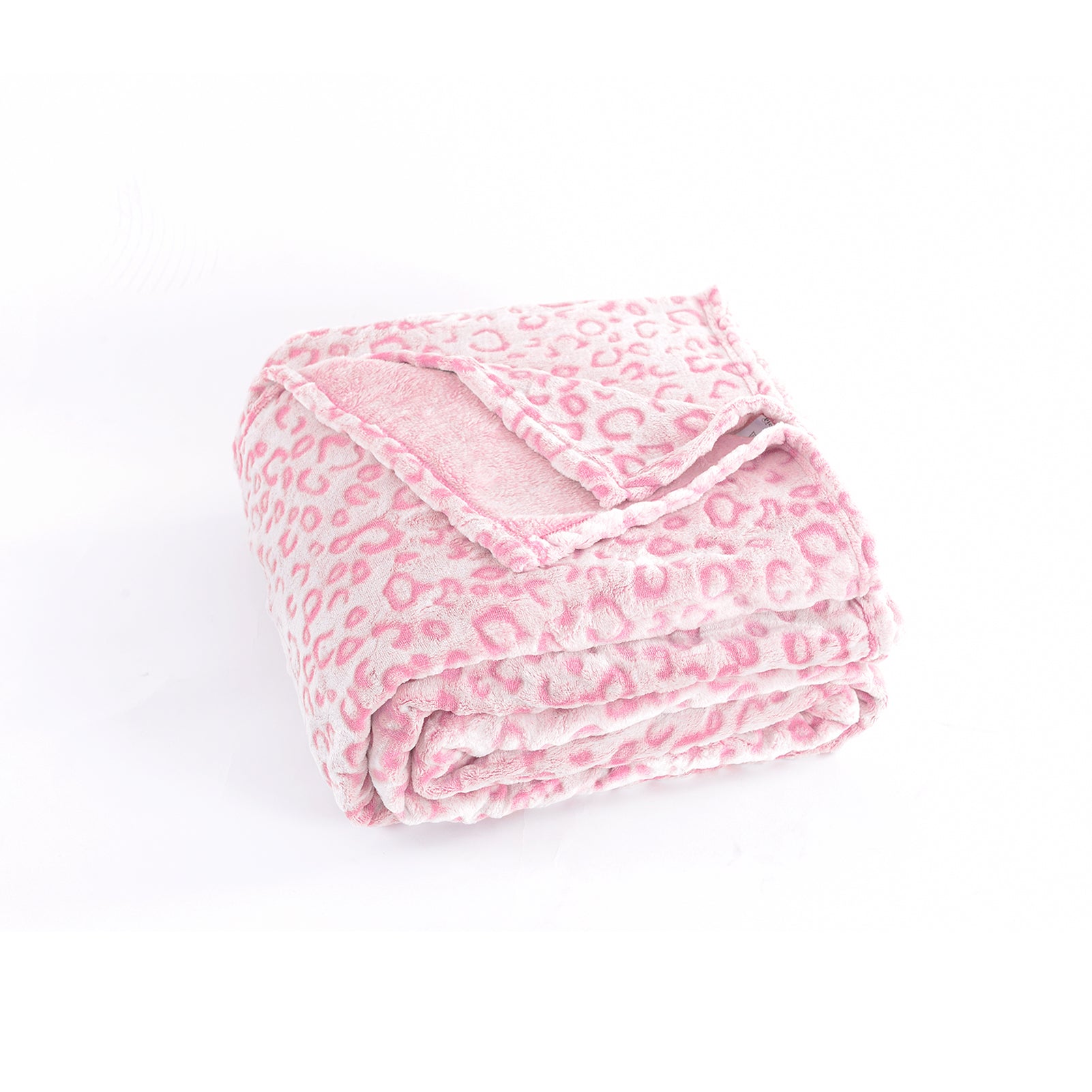 Leopard Throw Blanket, Pink, 50 x 60 inches