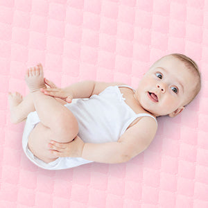 Portable Waterproof Baby Changing Pad Liner 27x13in (Pink, 3 Count)