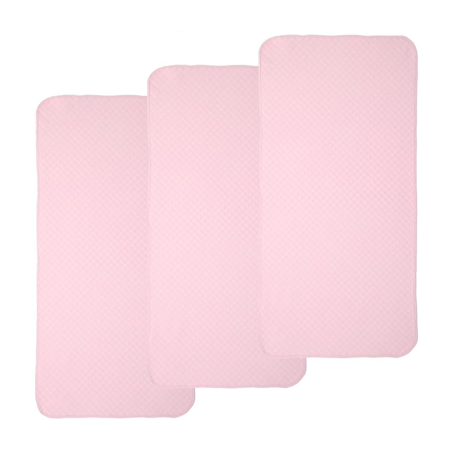 Portable Waterproof Baby Changing Pad Liner 27x13in (Pink, 3 Count)
