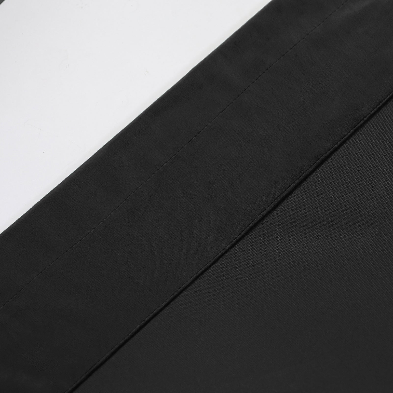 Rod Pocket Velvet Curtains 52" W x 84" L, Black
