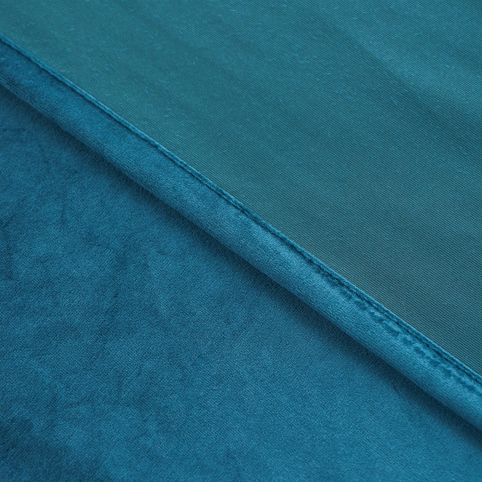 Rod Pocket Velvet Curtains 52" W x 95" L, Teal